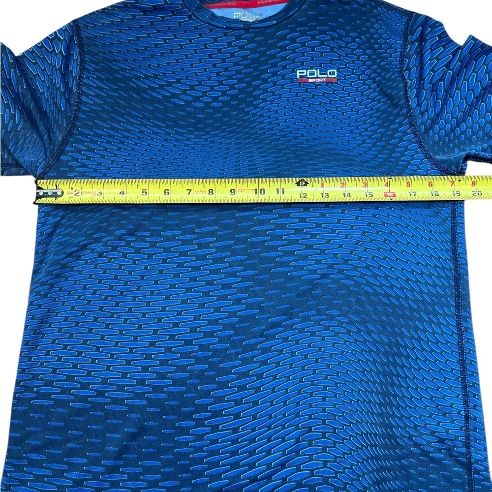 Polo by Ralph Lauren Performance Navy and Red Performance Tee | Size Youth XL